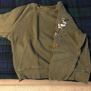 Zadig & Voltaire Green Embroidered Crewneck